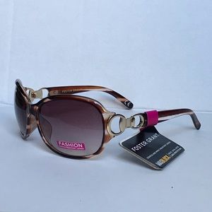 New Foster Grant Sunglasses Latte Rose Clear